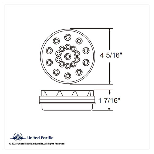 21 LED 4" Round Reflector Light (Stop, Turn & Tail) - Red LED/Clear Lens 21 LED 4" Round Reflector Light (Stop, Turn & Tail) - Red LED/Clear Lens
