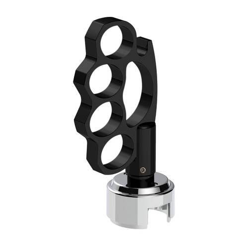 Knuckle Gearshift Knob With 13/15/18 Speed Adapter - Black Knuckle Gearshift Knob With 13/15/18 Speed Adapter - Black