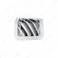 Chrome Plastic A/C Dash Corner Vent For 2006+ Peterbilt - Passenger