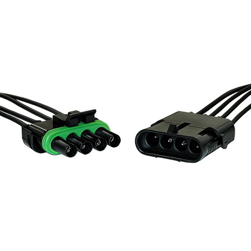 14 AWG Weather Pack Assembly M/FM Quad Cavity, 1 Set. 14 AWG Weather Pack Assembly M/FM Quad Cavity, 1 Set.