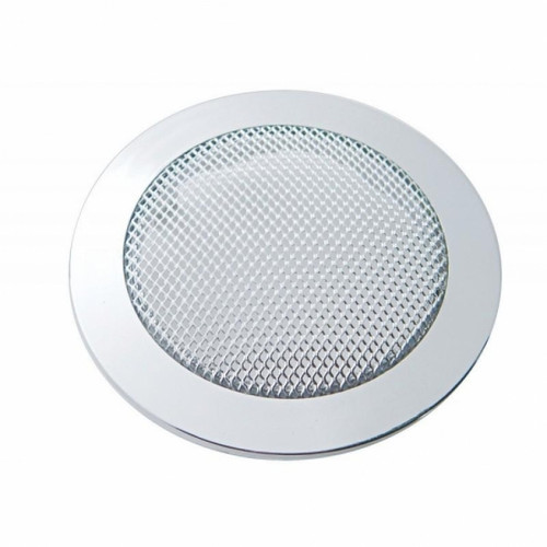 Chrome Small Round Speaker Cover For Various Peterbilt Models, Snap-On Chrome Small Round Speaker Cover For Various Peterbilt Models, Snap-On