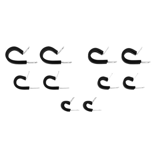 1/4",3/8",1/2",5/8",3/4" I.D. Santoprene Insulated Clamps w/ 1/4" Mounting Hole (10-Pack) 1/4",3/8",1/2",5/8",3/4" I.D. Santoprene Insulated Clamps w/ 1/4" Mounting Hole (10-Pack)