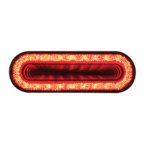 24 LED 6" Oval Mirage Light (Stop, Turn & Tail) - Red LED/Clear Lens 24 LED 6" Oval Mirage Light (Stop, Turn & Tail) - Red LED/Clear Lens