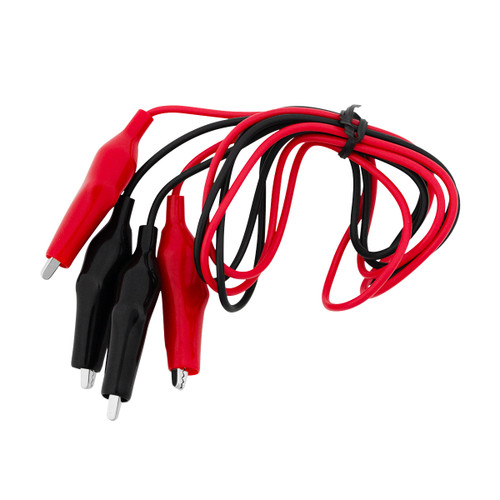 10 Amp Alligator Test Clips w/ 36" Vinyl Leads & Boots, 1Red/1Black 1 Set. 10 Amp Alligator Test Clips w/ 36" Vinyl Leads & Boots, 1Red/1Black 1 Set.