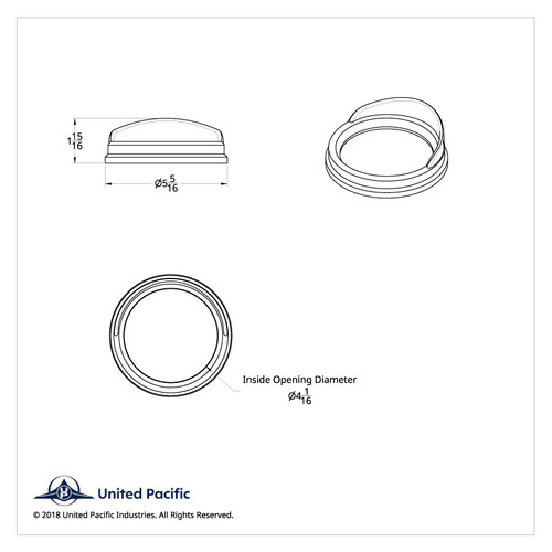 Speed/Tachometer Gauge Bezel With Visor For Kenworth - Classic Design Speed/Tachometer Gauge Bezel With Visor For Kenworth - Classic Design