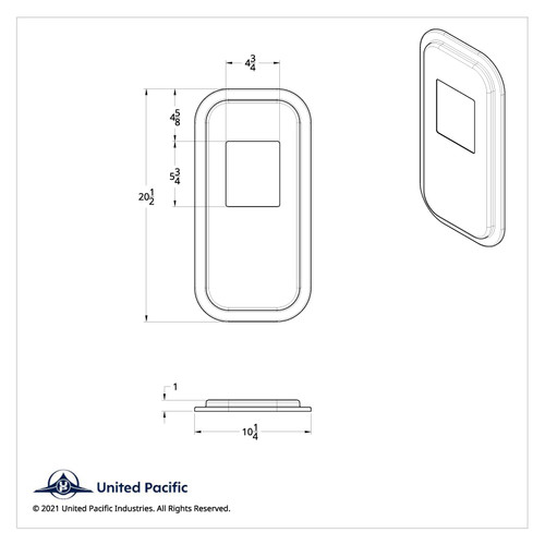 Peterbilt Stainless Steel Shift Plate Cover - 5-3/4" x 4-3/4" Opening Peterbilt Stainless Steel Shift Plate Cover - 5-3/4" x 4-3/4" Opening