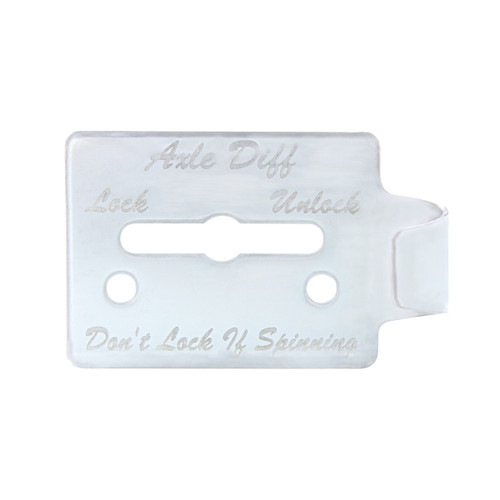 Stainless Steel Switch Guard Plate For Peterbilt 359 - Axle Differential Stainless Steel Switch Guard Plate For Peterbilt 359 - Axle Differential