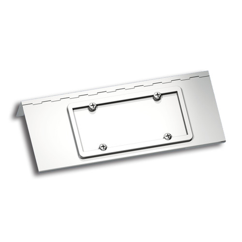 Stainless Single License Plate/Swing Plate For Peterbilt 388 (2008-2015) & 389 (2008-2023) Stainless Single License Plate/Swing Plate For Peterbilt 388 (2008-2015) & 389 (2008-2023)