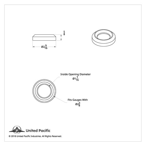 Chrome Plastic Small Gauge Bezel Chrome Plastic Small Gauge Bezel