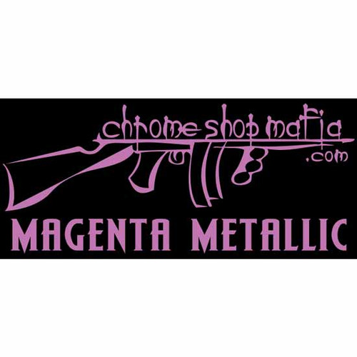 15 Inch Magenta Metallic Chrome Shop Mafia Decal 15 Inch Magenta Metallic Chrome Shop Mafia Decal