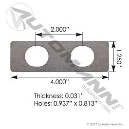 Peterbilt Eye Shim 1/32" - Precision Alignment Shim for Leaf Springs