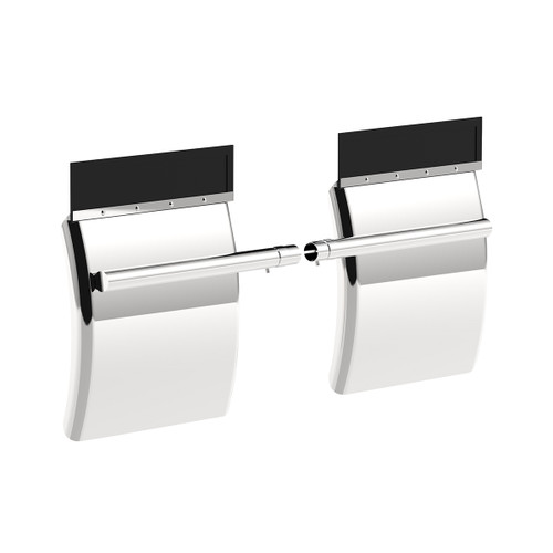 24" X 27" 430 Stainless Quarter Fender With Tube Bracket Set (Pair)