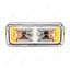 10 High Power LED "Chrome" Projection Headlight With LED Turn Signal & Position Light Bar - Driver