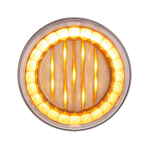 33 LED 4" Round Lumos Light X-Series (Turn Signal) - Amber LED/Clear Lens 33 LED 4" Round Lumos Light X-Series (Turn Signal) - Amber LED/Clear Lens