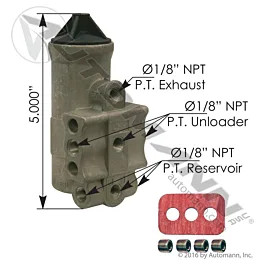 D2 Type Air Brake Governor - Semi Truck Air System Control