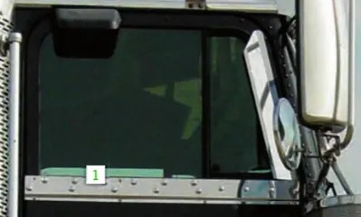 Chrome Under Window Door Trim - Semi Truck Door Accent Molding