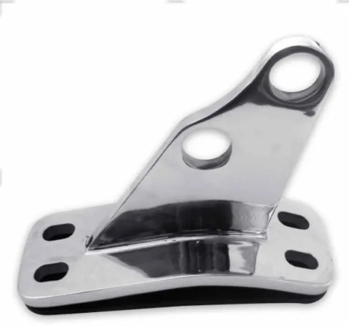 Peterbilt Stainless Steel Lower Exhaust Bracket - Angled Mount