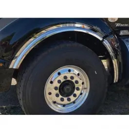 Stainless Steel Fenderettes for Kenworth T880 Standard Hood