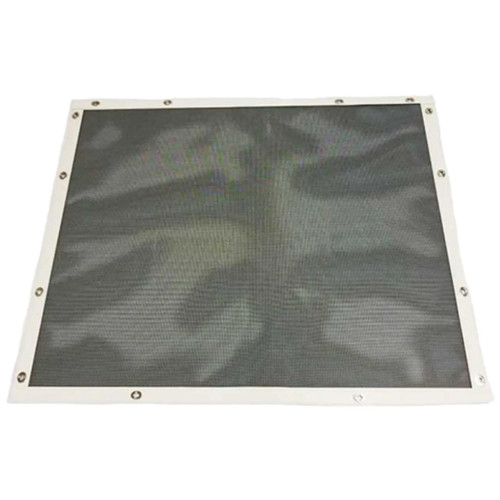 Kenworth W900L Bug Screen - Black w/ White Trim Protection