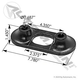 Peterbilt Torque Rod Bracket - Heavy Duty Chrome Suspension Mount