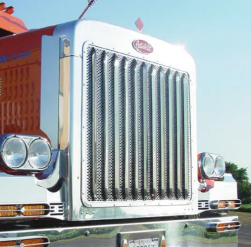 Chrome Punched Grille Insert - Small 1/4" Circle Pattern