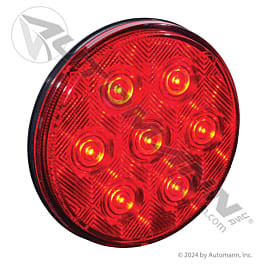 LED Stop Tail Turn Light 4 Inch Round Red Semi Truck Trailer