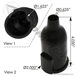 7 Pin Socket Boot - Heavy Duty Rubber Trailer Connector Cover