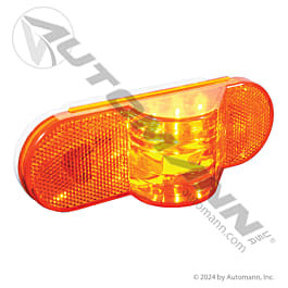 6" Oval LED Turn Signal Light - Amber Midship Mount for Semi Truck