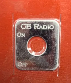 CB Radio On/Off Toggle Switch - Heavy Duty Chrome Truck Switch