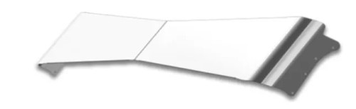 Contender 13" to 10" Bow-Tie Post Mount Visor - Chrome Finish