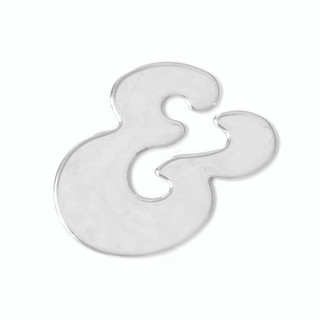 4" Chrome Plated Ampersand "&" Sign - Semi Truck Lettering