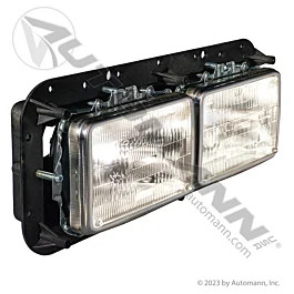 Peterbilt Headlamp Assembly Left Driver Side - Chrome Housing