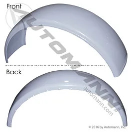 Left Side Fender Peterbilt - Chrome Steel Driver Side Replacement