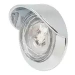 1" Red/Clear LED Marker Light Chrome Bezel Diamond Lens Truck