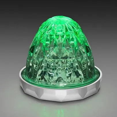 Jewel Watermelon Switch Light - Green & White LED Truck Dash