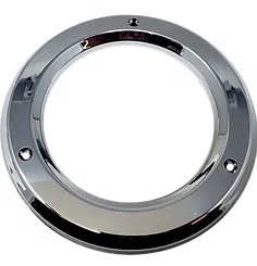 4 Inch Chrome Light Bezel with Mounting Screws - Semi Truck LED