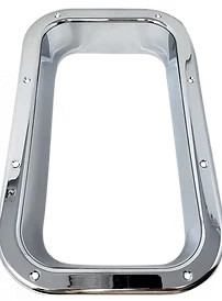 Chrome Lower View Window Trim - Kenworth Semi Truck Cab Accent