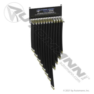 Air Brake Hose Rack Assortment 3/8" Chrome Semi Truck Parts Kit