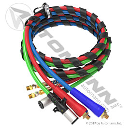 Airpower 3-in-1 Air Line 12 Feet - Semi Truck Air Hose System