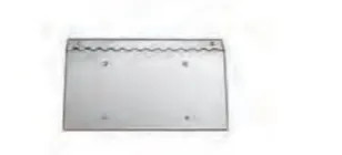 13.5" Chrome Hinged License Plate Holder for Semi Trucks