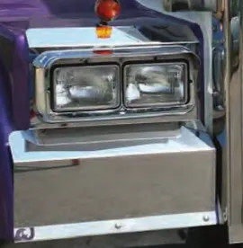 Solid Mount Fender Guards Blank 2005 & Earlier Semi Truck