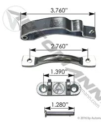 Peterbilt Door Check Kit - Heavy Duty Chrome Door Stay Assembly