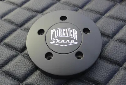 Black Forever Sharp Big Rig Horn Button - 5 Hole Semi Truck