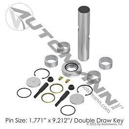 King Pin Kit RH Needle Bushing - Heavy Duty Semi Truck Steering