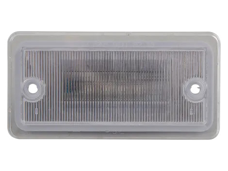 Rectangular Amber/Clear Cab Marker Light - DOT Compliant Semi Truck