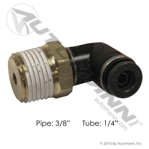 PLC Swivel Male Elbow 1/4" x 3/8" - Air Line Fitting for Trucks