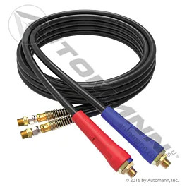 Heavy Duty Rubber Air Line Set 15ft - Semi Truck Pneumatic Hose