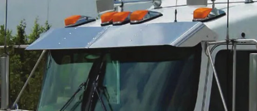 Semi Truck Replacement Windshield Visor - Curved & Flat Glass