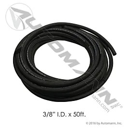 3/8" Push-On Air Hose 50FT - Heavy Duty Truck Pneumatic Line