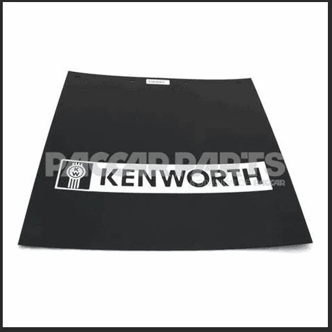 24x24 Kenworth White Bar Mudflap - Heavy Duty Truck Mud Flap